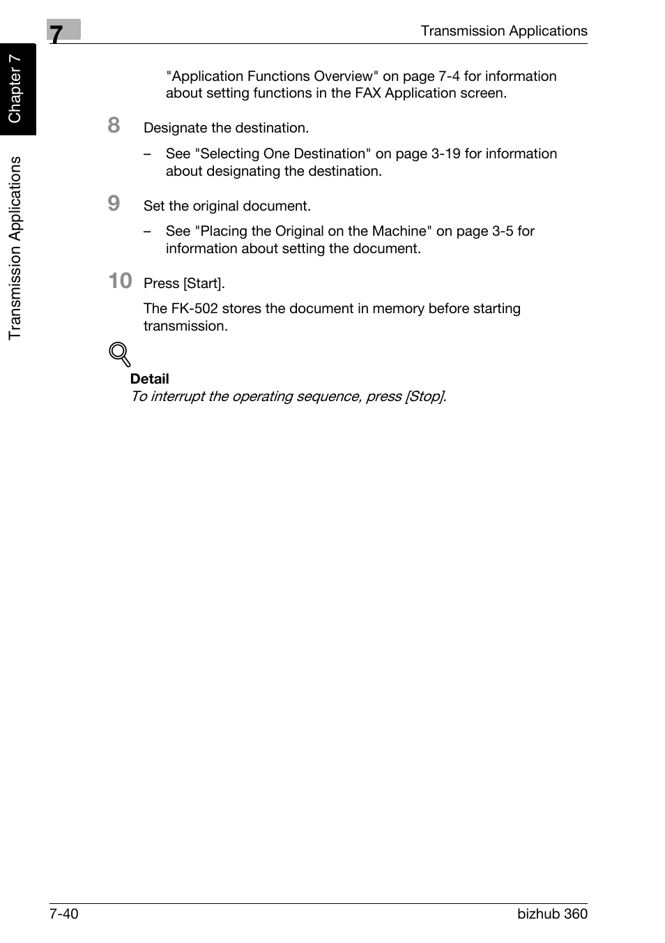 Konica Minolta FK-502 User Manual | Page 175 / 458