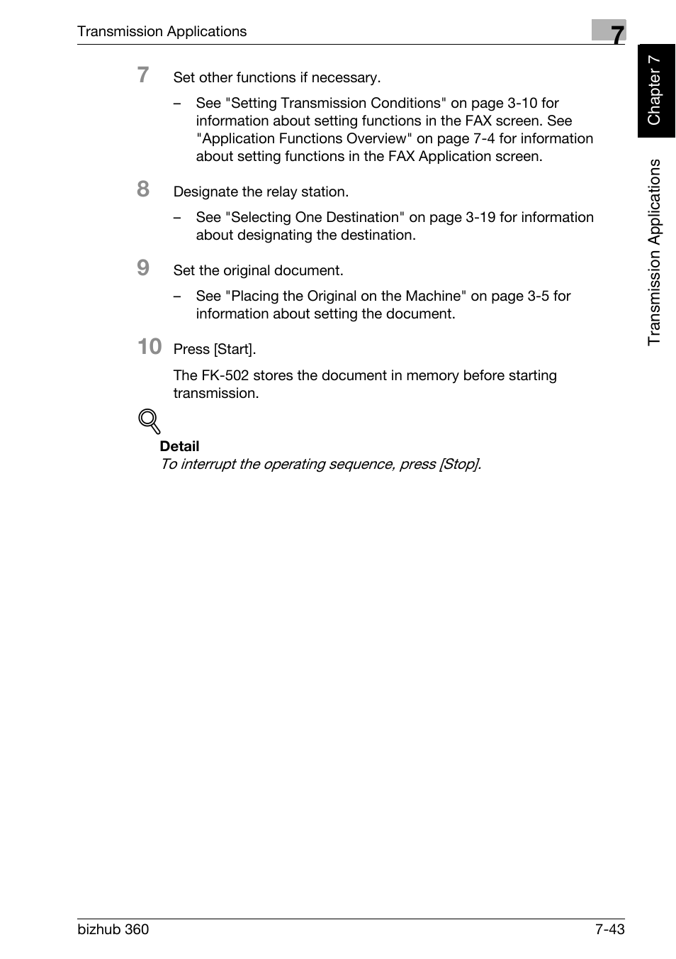 Konica Minolta FK-502 User Manual | Page 178 / 458