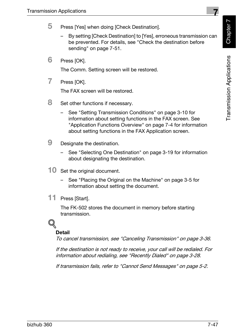 Konica Minolta FK-502 User Manual | Page 182 / 458