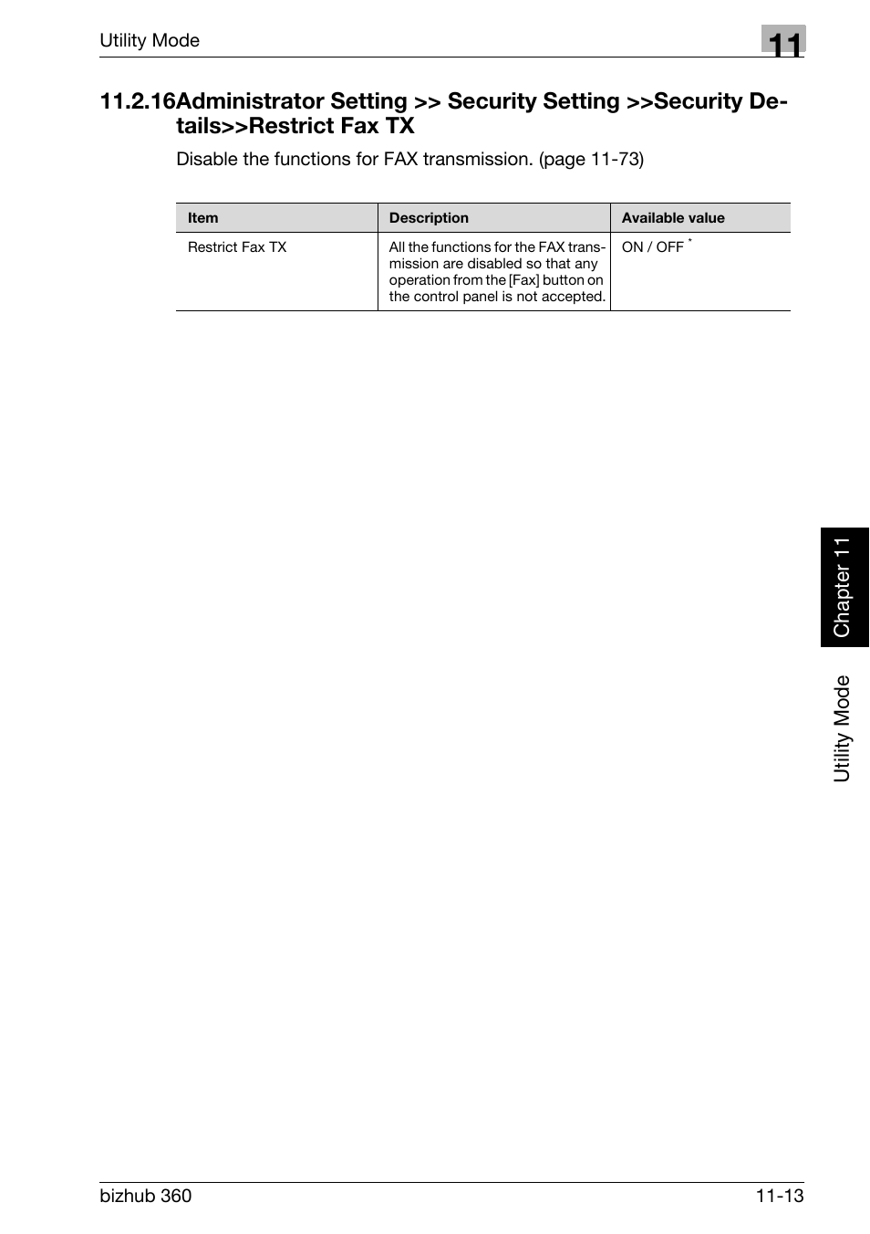 Administrator setting | Konica Minolta FK-502 User Manual | Page 280 / 458