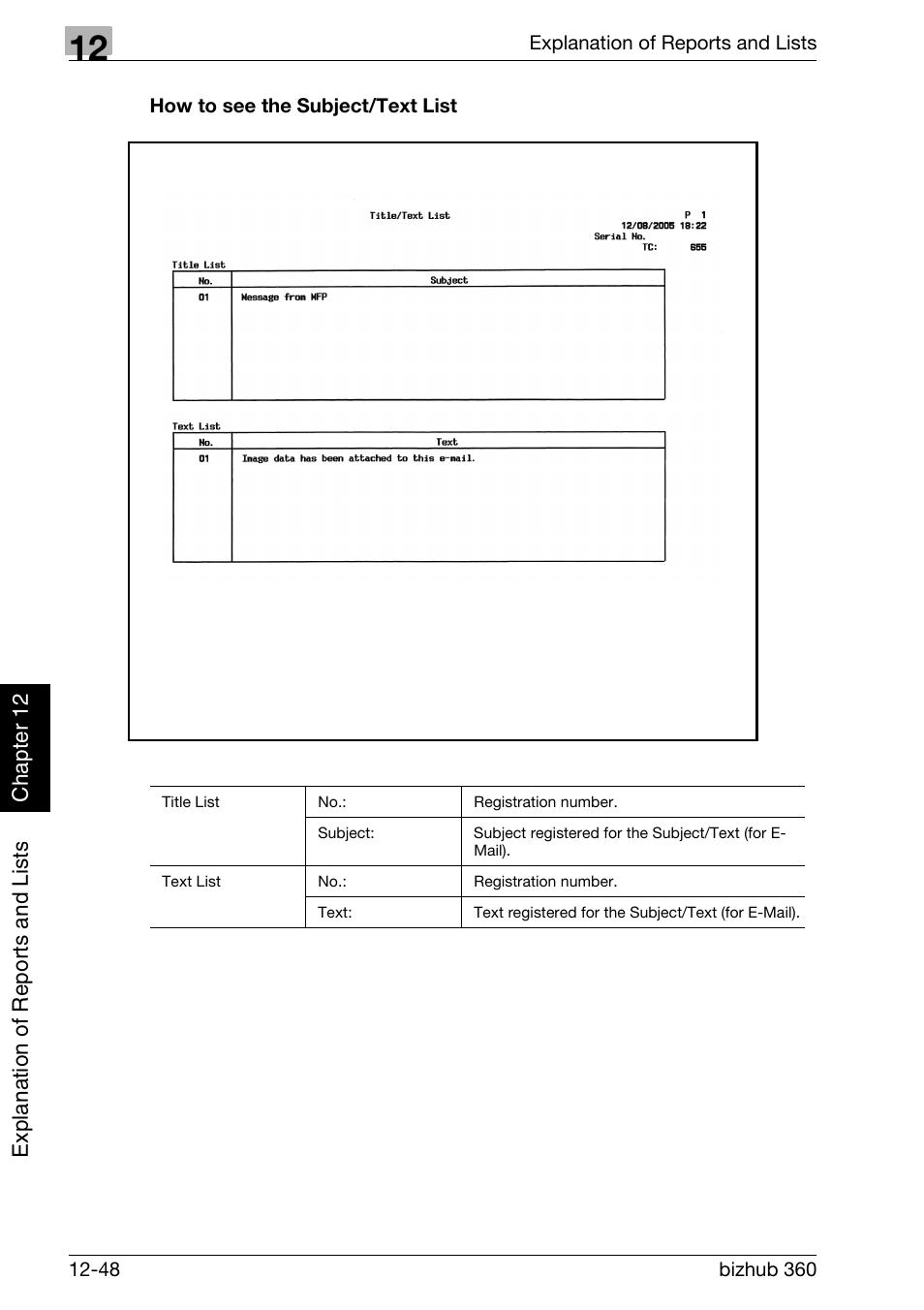 How to see the subject/text list | Konica Minolta FK-502 User Manual | Page 389 / 458