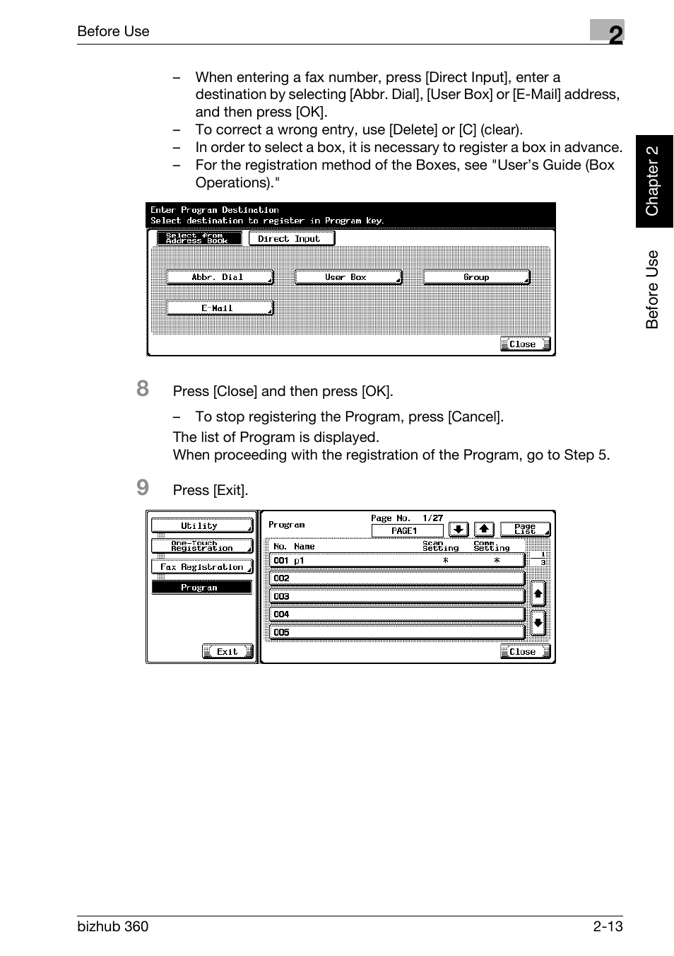 Konica Minolta FK-502 User Manual | Page 42 / 458