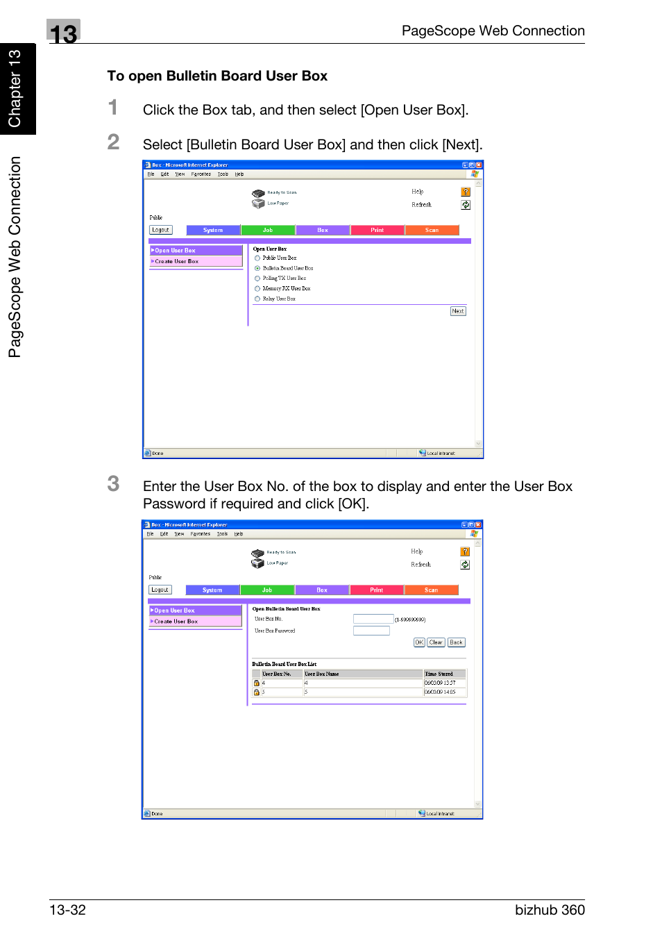 To open bulletin board user box | Konica Minolta FK-502 User Manual | Page 429 / 458