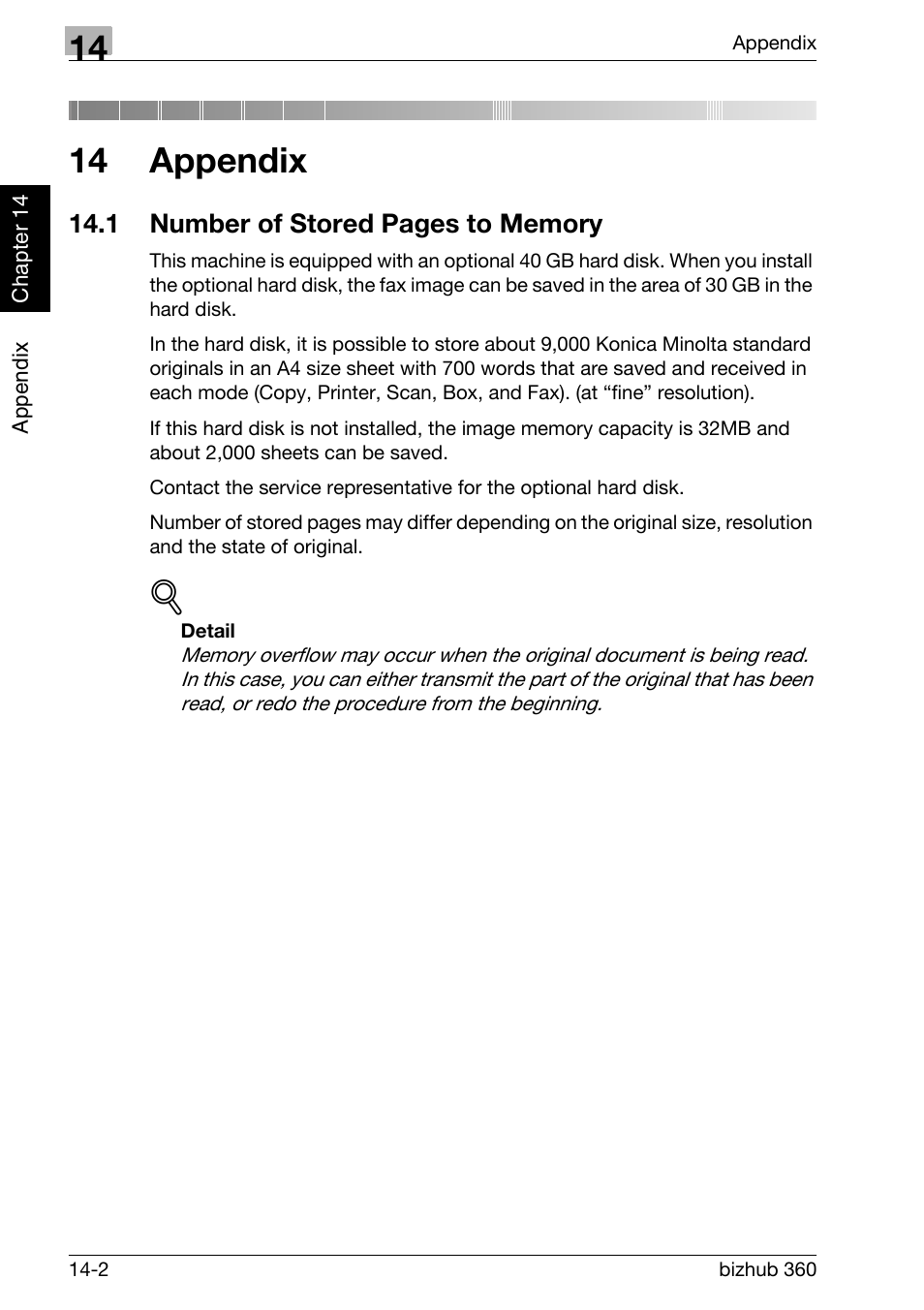 14 appendix | Konica Minolta FK-502 User Manual | Page 443 / 458