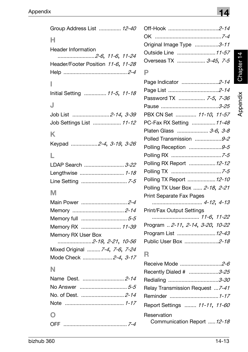 Konica Minolta FK-502 User Manual | Page 454 / 458