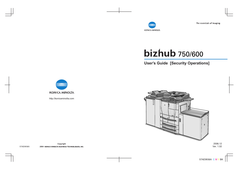 Konica Minolta bizhub 750 User Manual | 202 pages