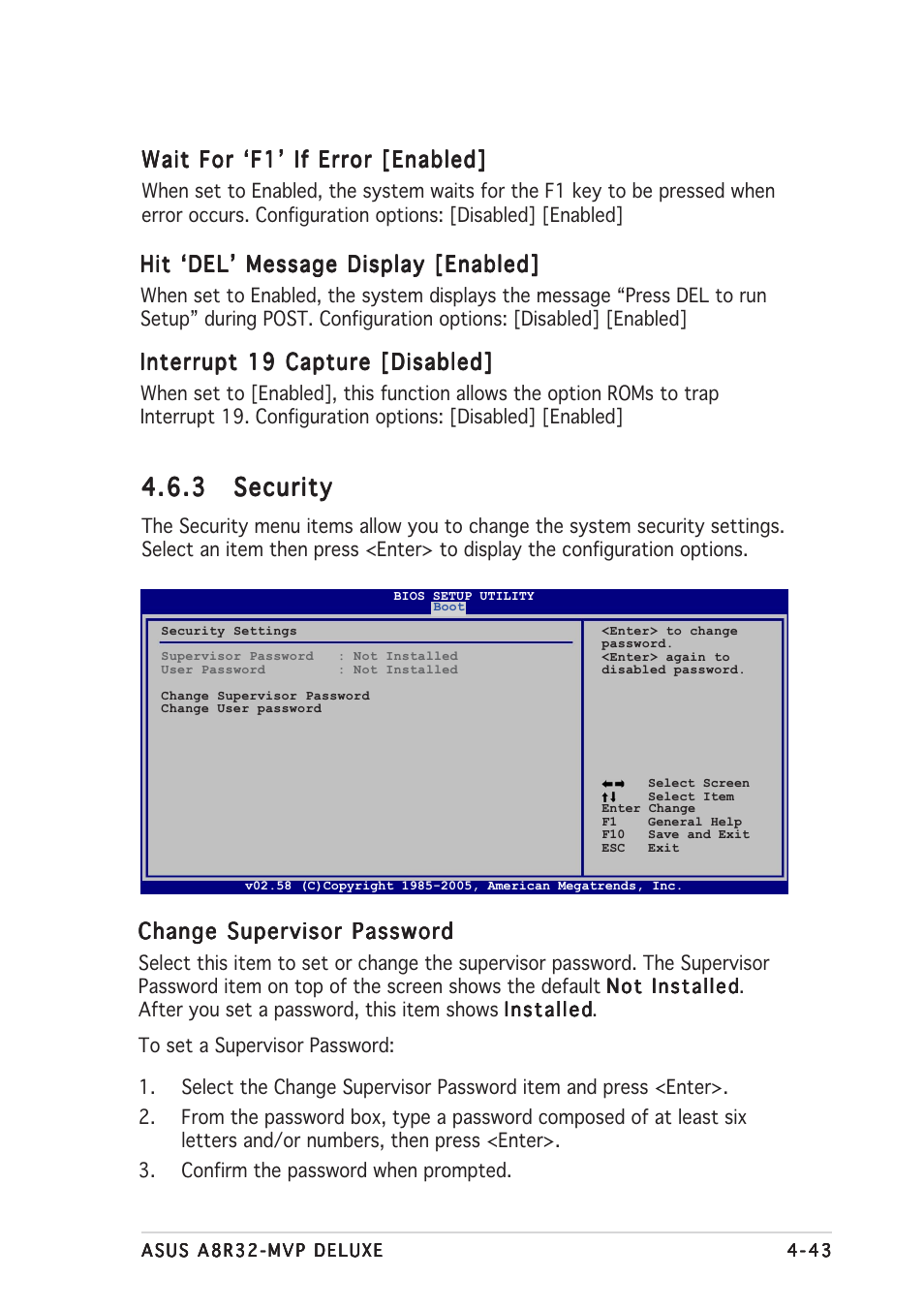 3 security security security security security | Asus A8R32-MVP User Manual | Page 105 / 166