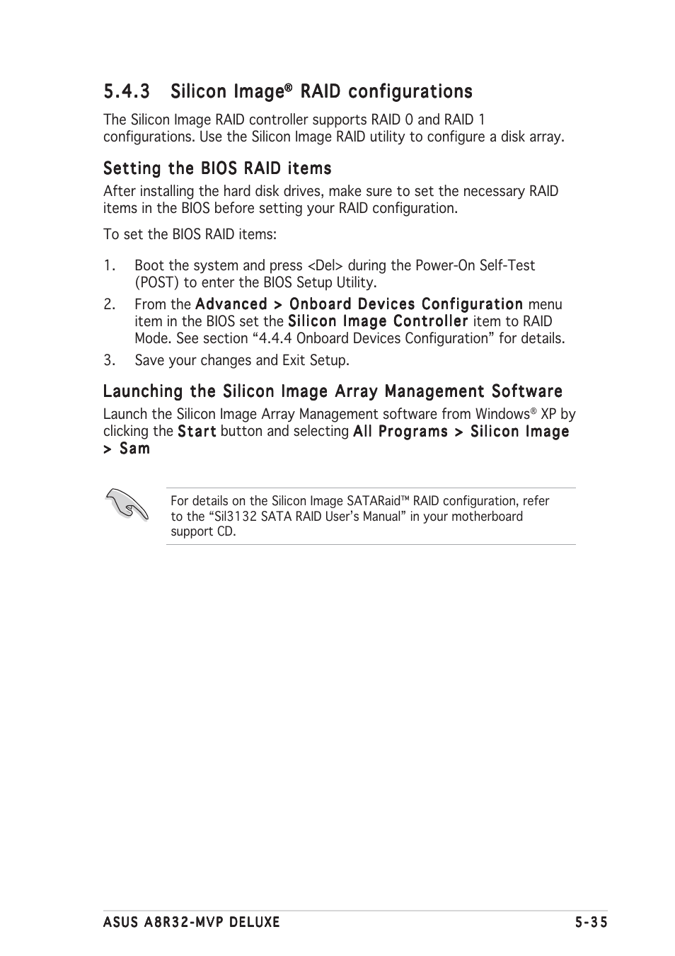 Raid configurations | Asus A8R32-MVP User Manual | Page 145 / 166