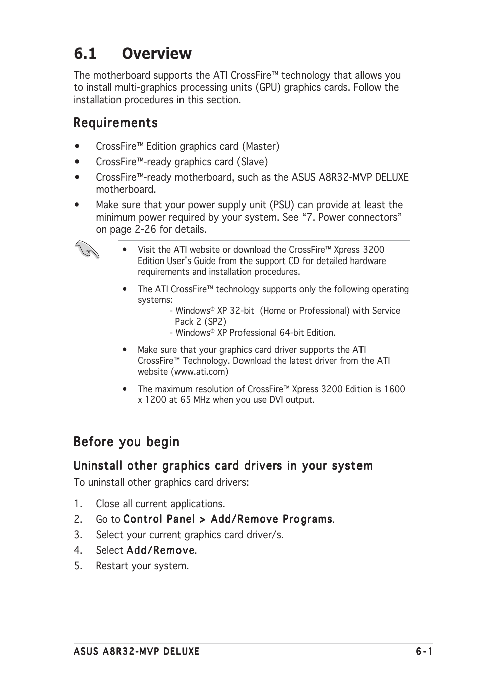 1 overview, Requirements, Before you begin | Asus A8R32-MVP User Manual | Page 155 / 166