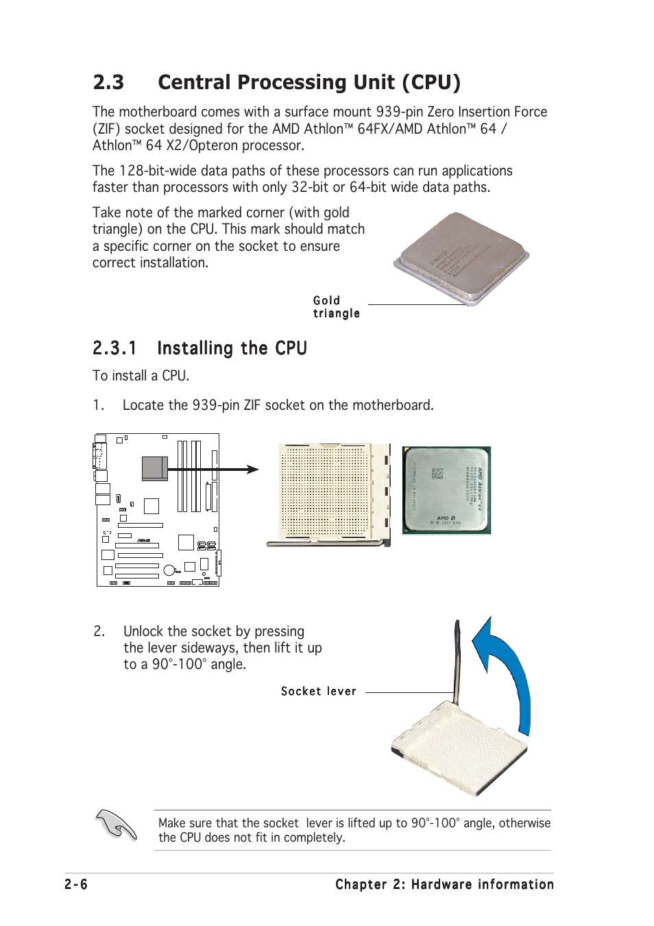 3 central processing unit (cpu) | Asus A8R32-MVP User Manual | Page 30 / 166