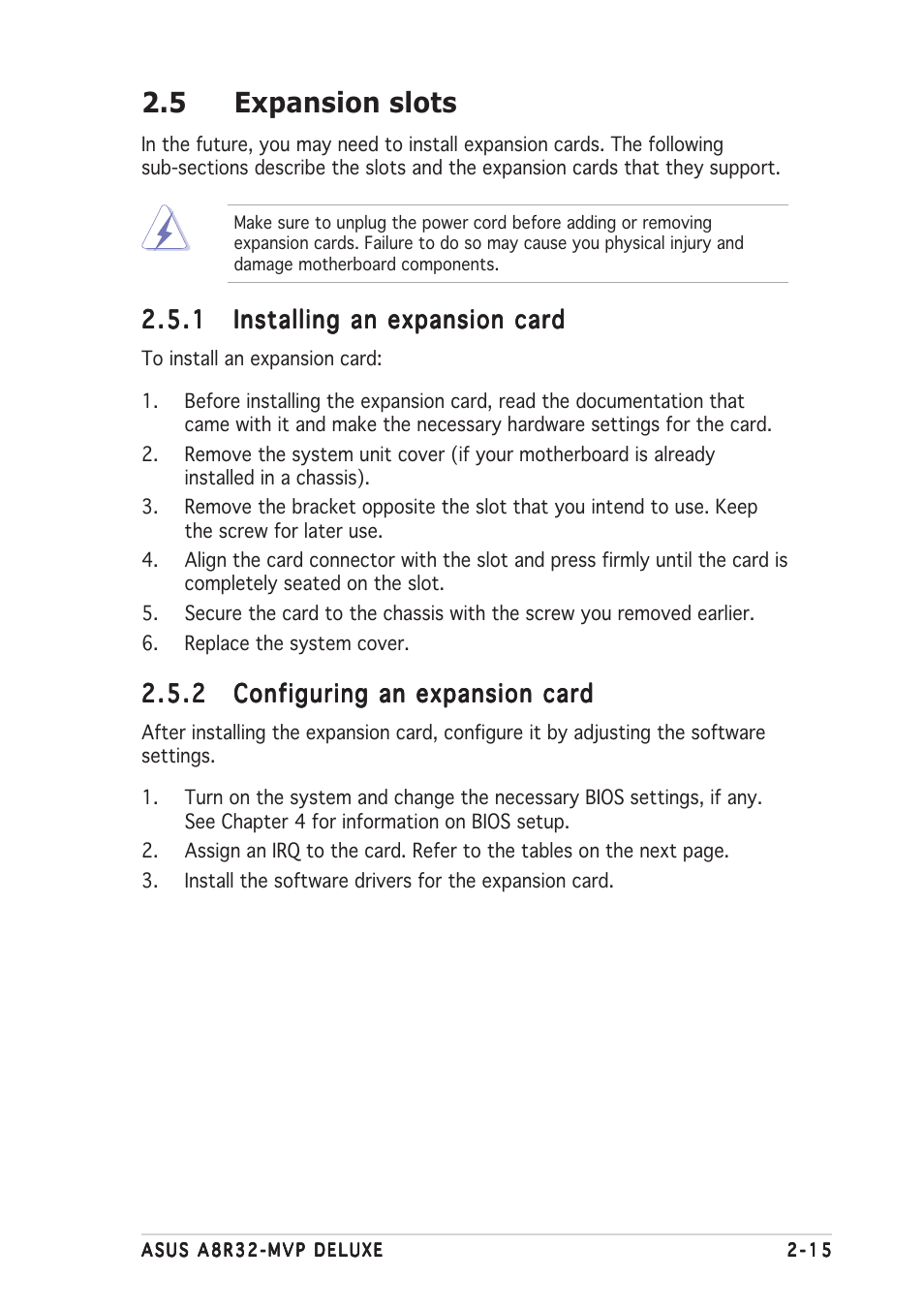 5 expansion slots | Asus A8R32-MVP User Manual | Page 39 / 166