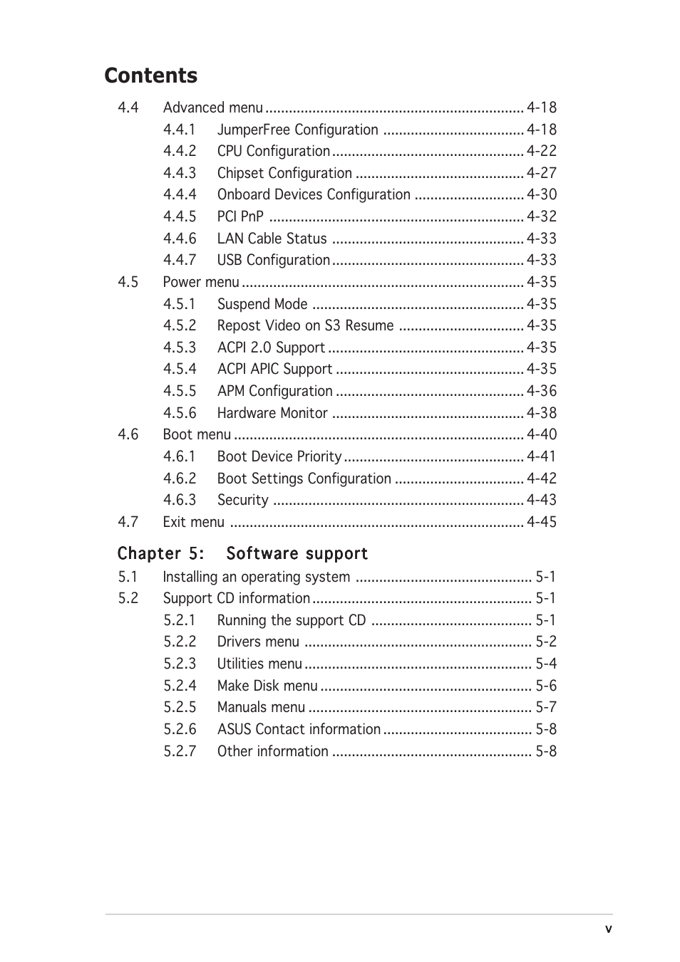 Asus A8R32-MVP User Manual | Page 5 / 166