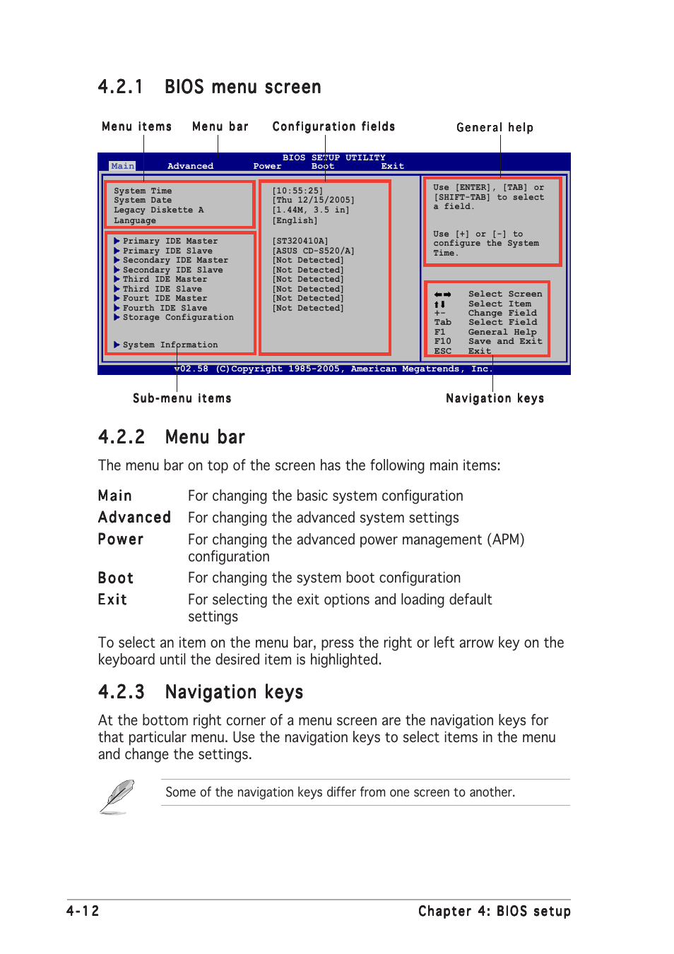 2 menu bar menu bar menu bar menu bar menu bar | Asus A8R32-MVP User Manual | Page 74 / 166