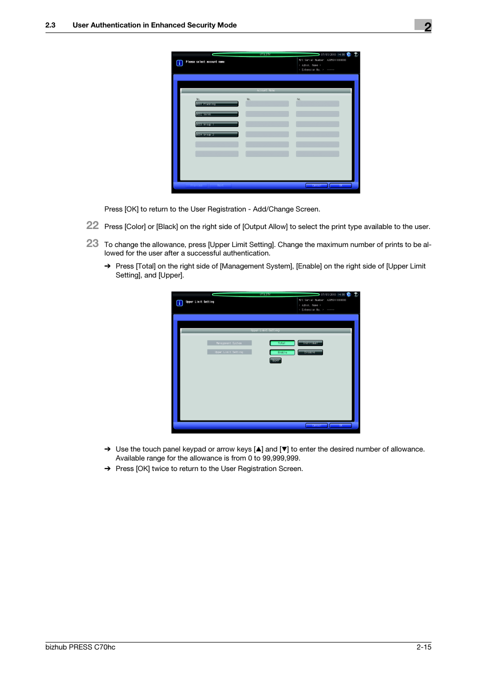 Konica Minolta bizhub PRESS C70hc User Manual | Page 21 / 42