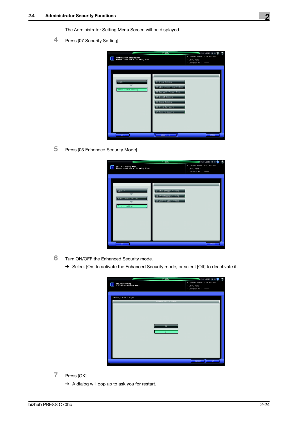 Konica Minolta bizhub PRESS C70hc User Manual | Page 30 / 42