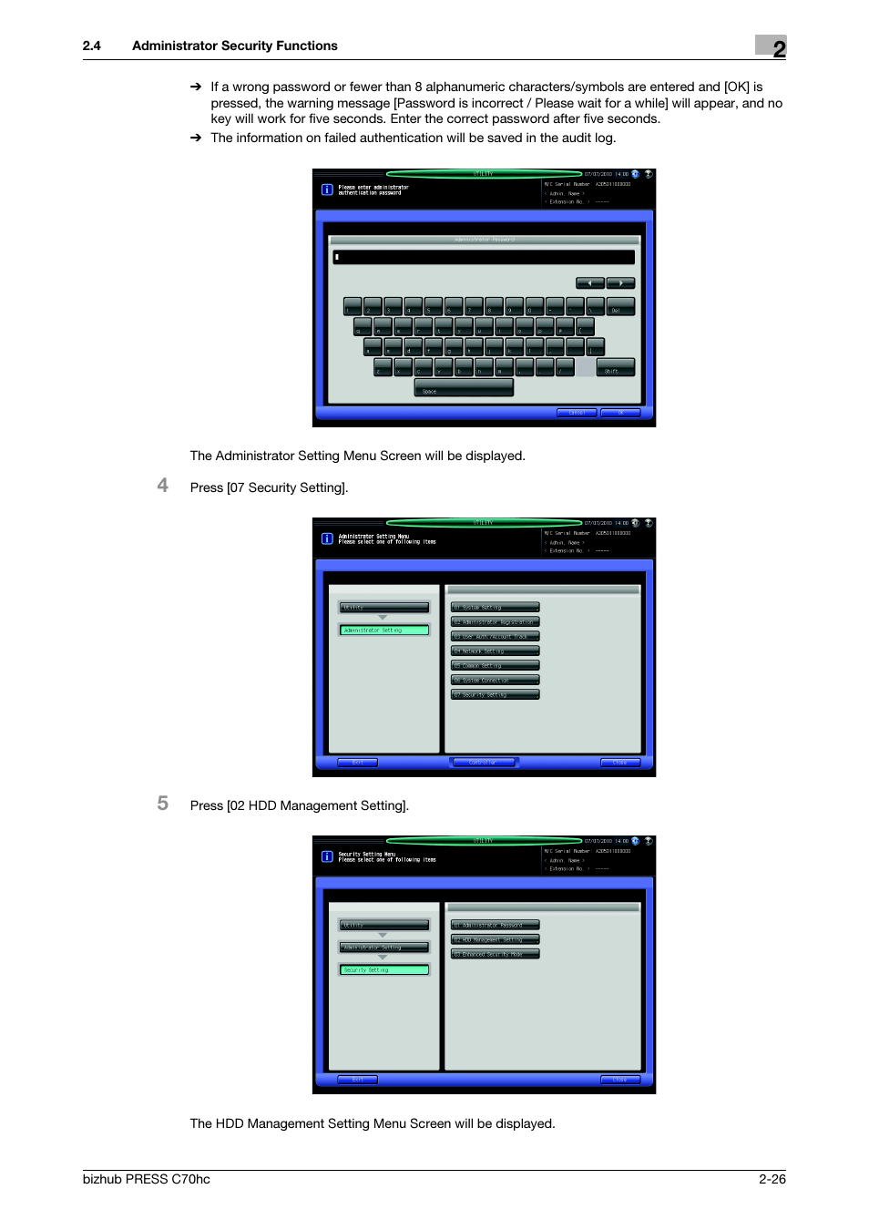 Konica Minolta bizhub PRESS C70hc User Manual | Page 32 / 42