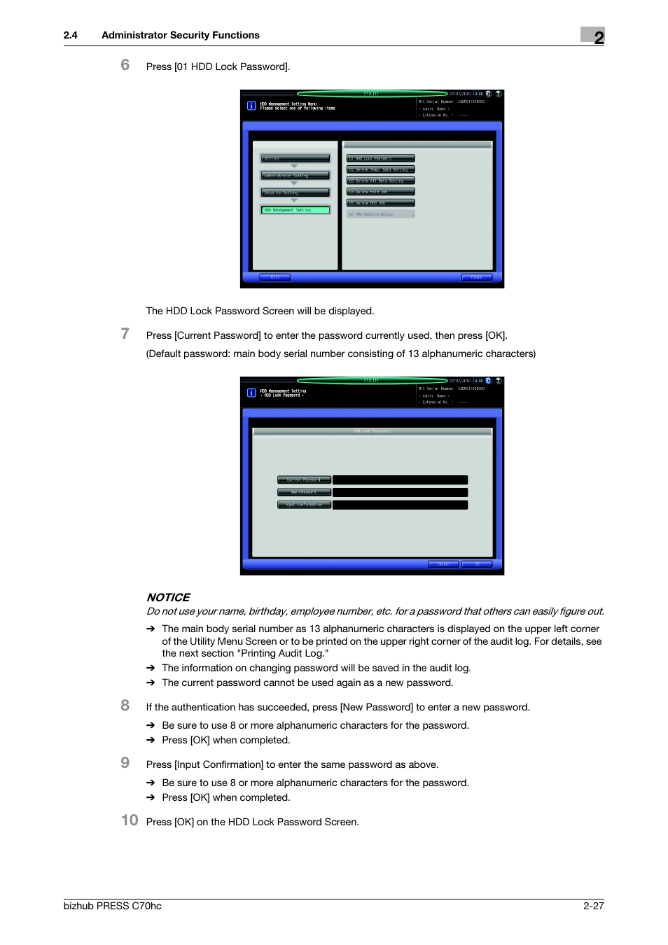 Konica Minolta bizhub PRESS C70hc User Manual | Page 33 / 42