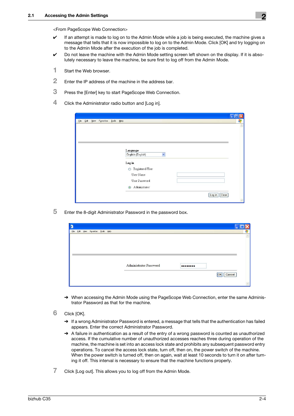 Konica Minolta bizhub C35 User Manual | Page 18 / 94