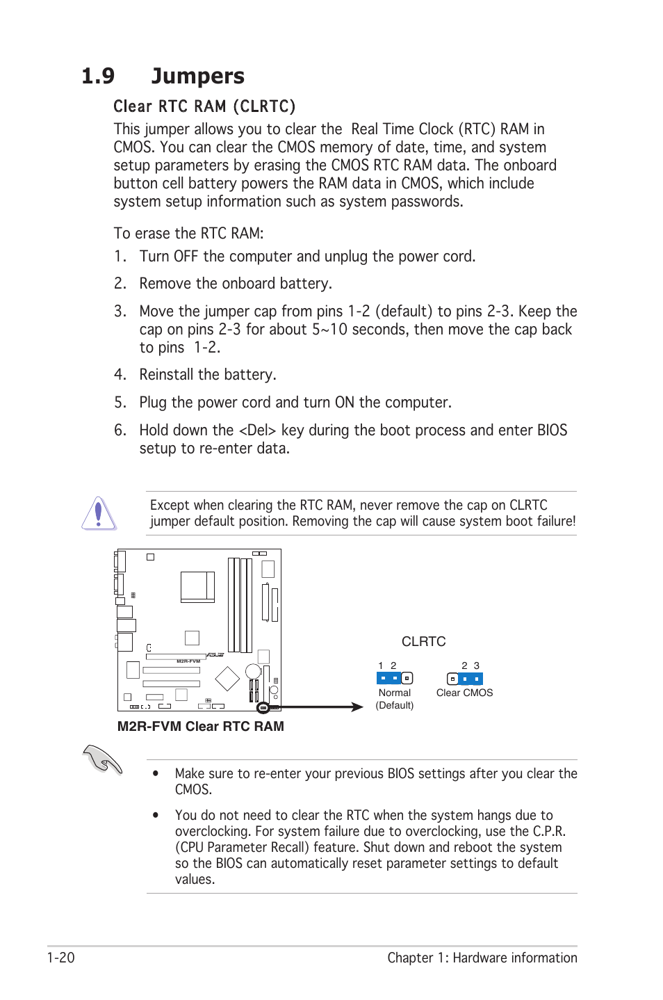 9 jumpers | Asus M2R-FVM User Manual | Page 32 / 72