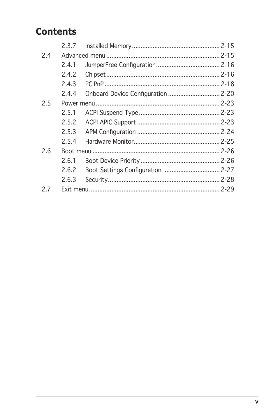 Asus M2R-FVM User Manual | Page 5 / 72