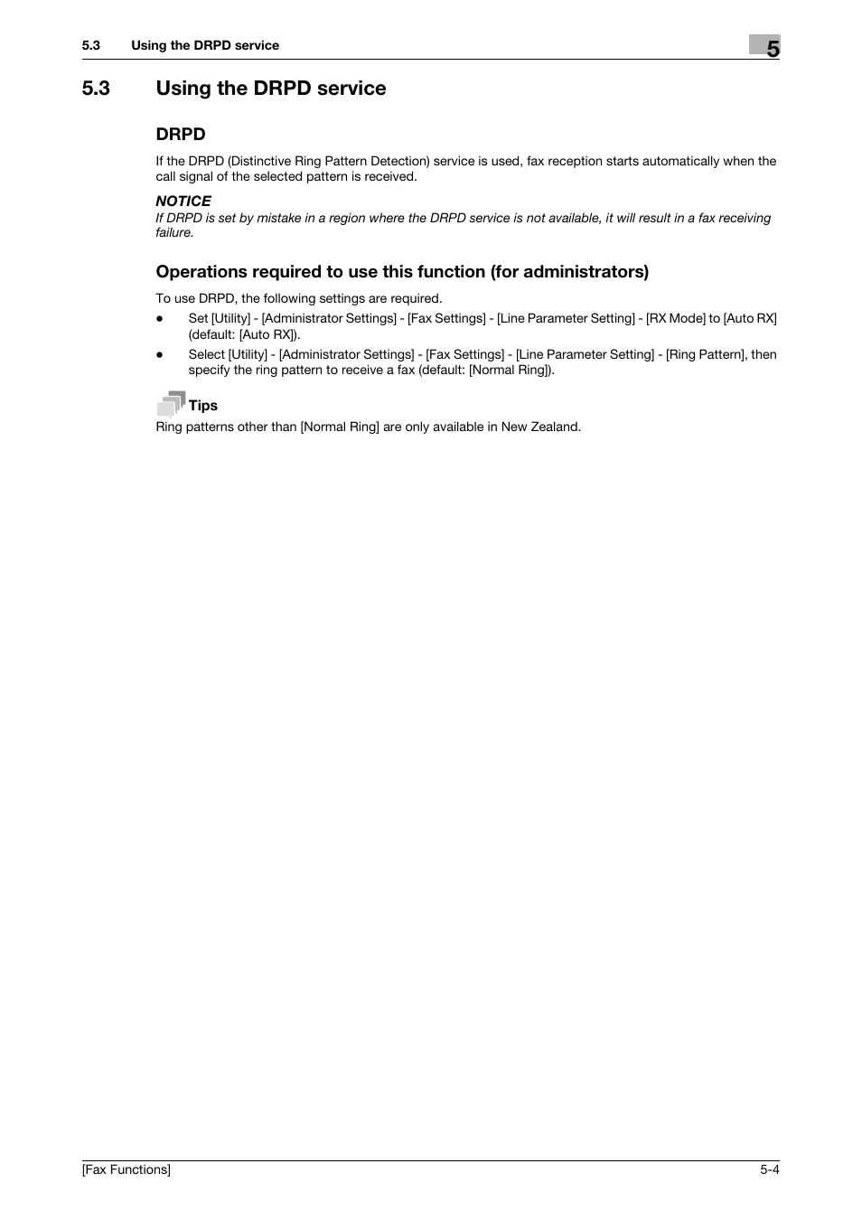 3 using the drpd service, Drpd | Konica Minolta bizhub C3350 User Manual | Page 42 / 69