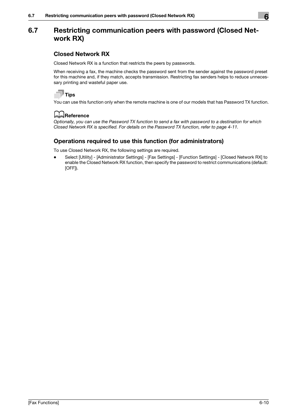 Closed network rx | Konica Minolta bizhub C3350 User Manual | Page 52 / 69