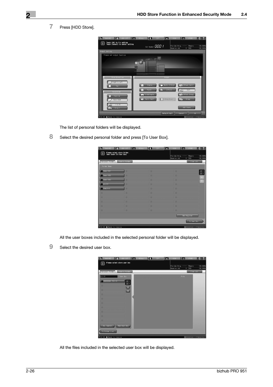 Konica Minolta bizhub PRO 951 User Manual | Page 36 / 76