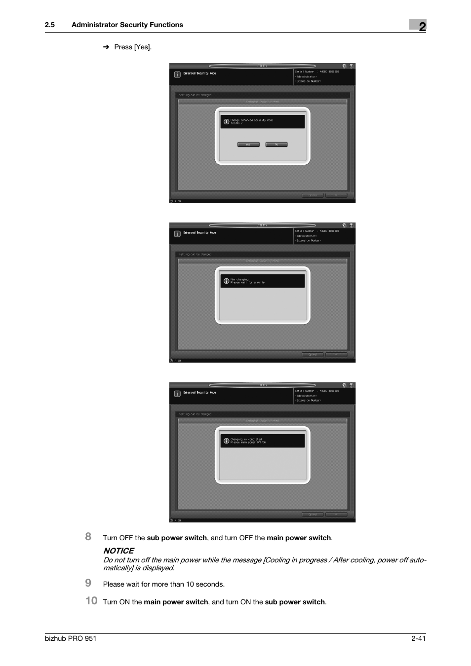 Konica Minolta bizhub PRO 951 User Manual | Page 51 / 76