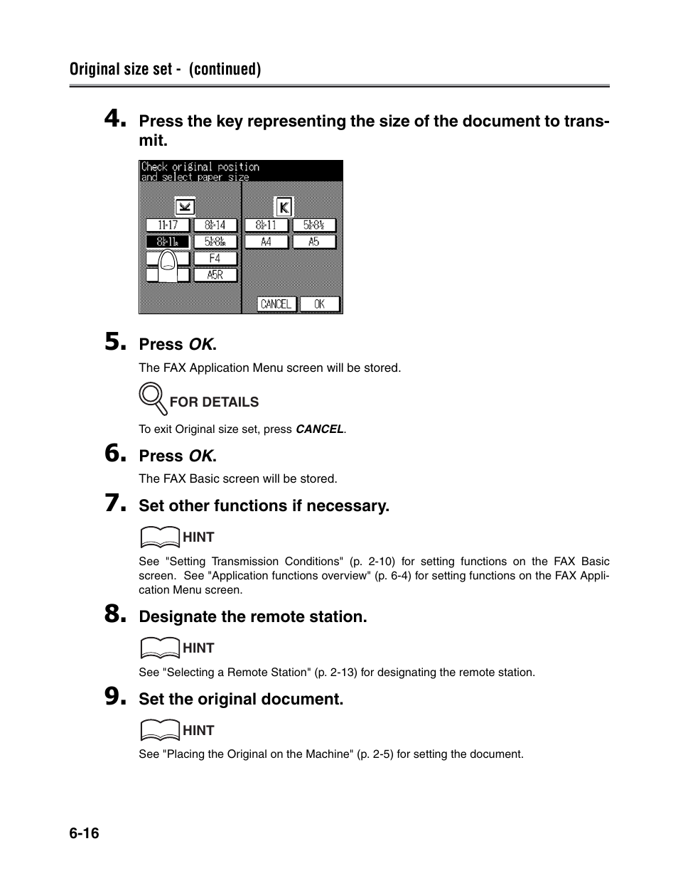 Konica Minolta FK-102 User Manual | Page 127 / 329