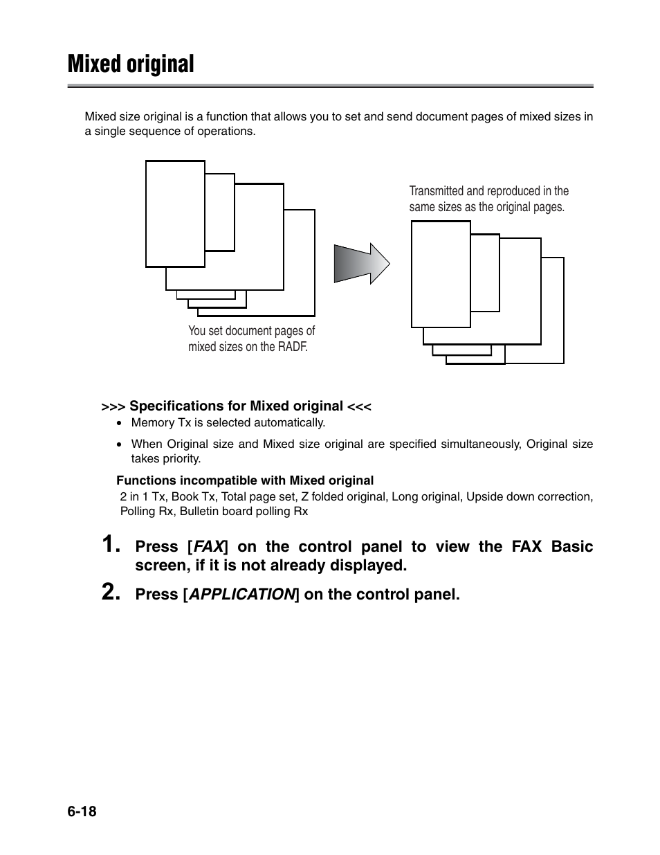 Mixed original | Konica Minolta FK-102 User Manual | Page 129 / 329
