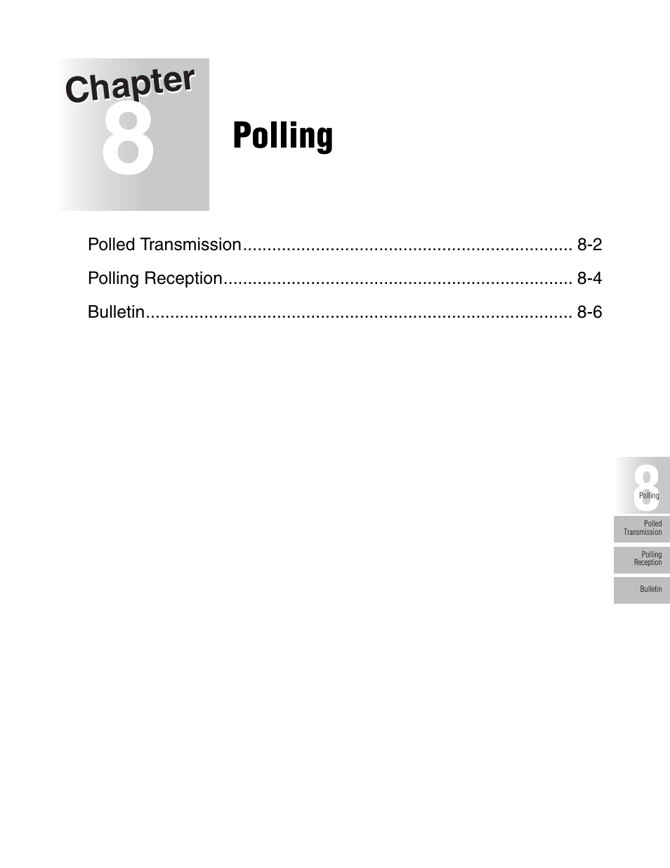 Chapter, Polling | Konica Minolta FK-102 User Manual | Page 165 / 329