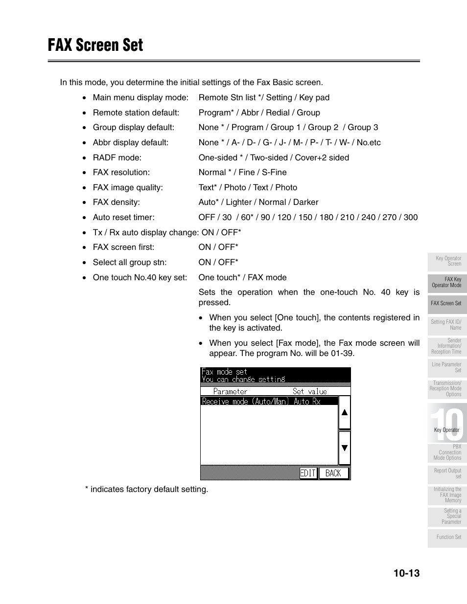 Fax screen set | Konica Minolta FK-102 User Manual | Page 235 / 329