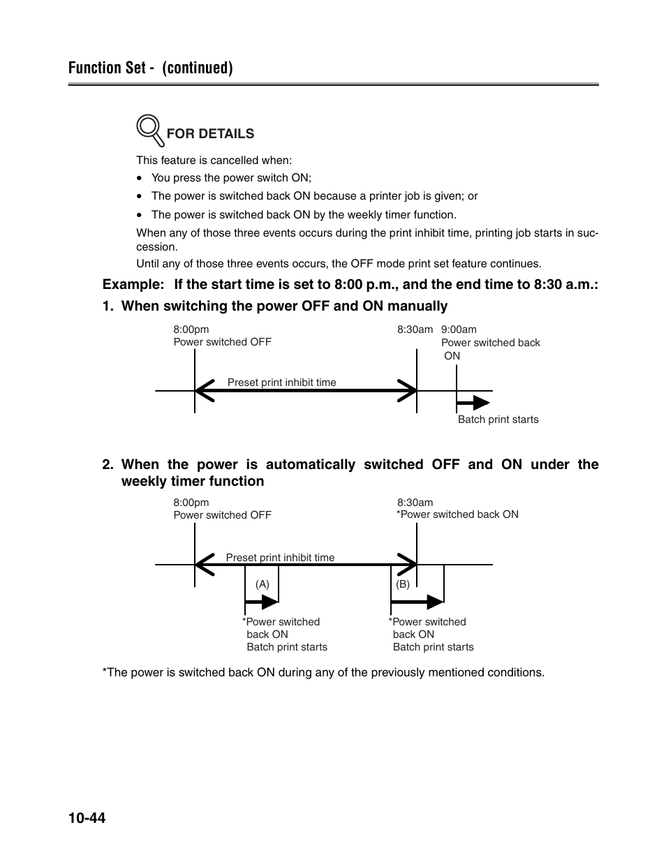 Function set - (continued) | Konica Minolta FK-102 User Manual | Page 266 / 329