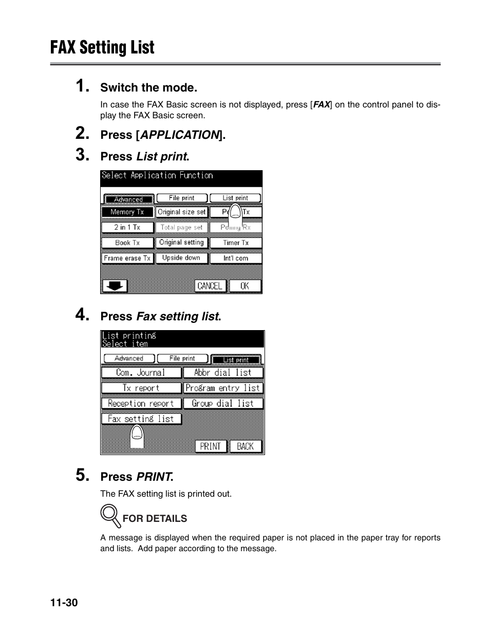 Fax setting list 1 | Konica Minolta FK-102 User Manual | Page 304 / 329