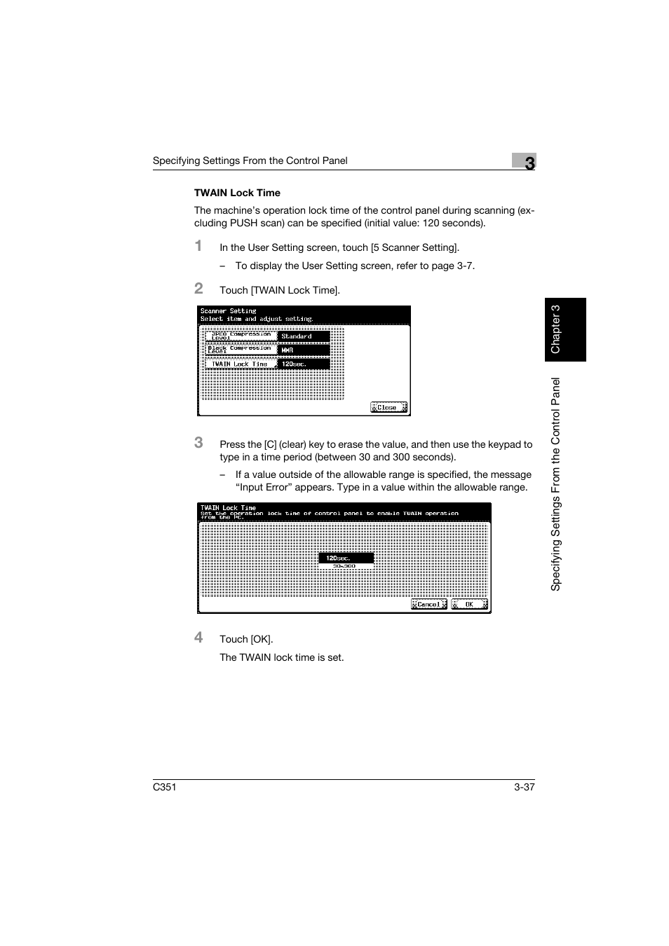 Twain lock time, Twain lock time -37 | Konica Minolta BIZHUB C351 User Manual | Page 148 / 396