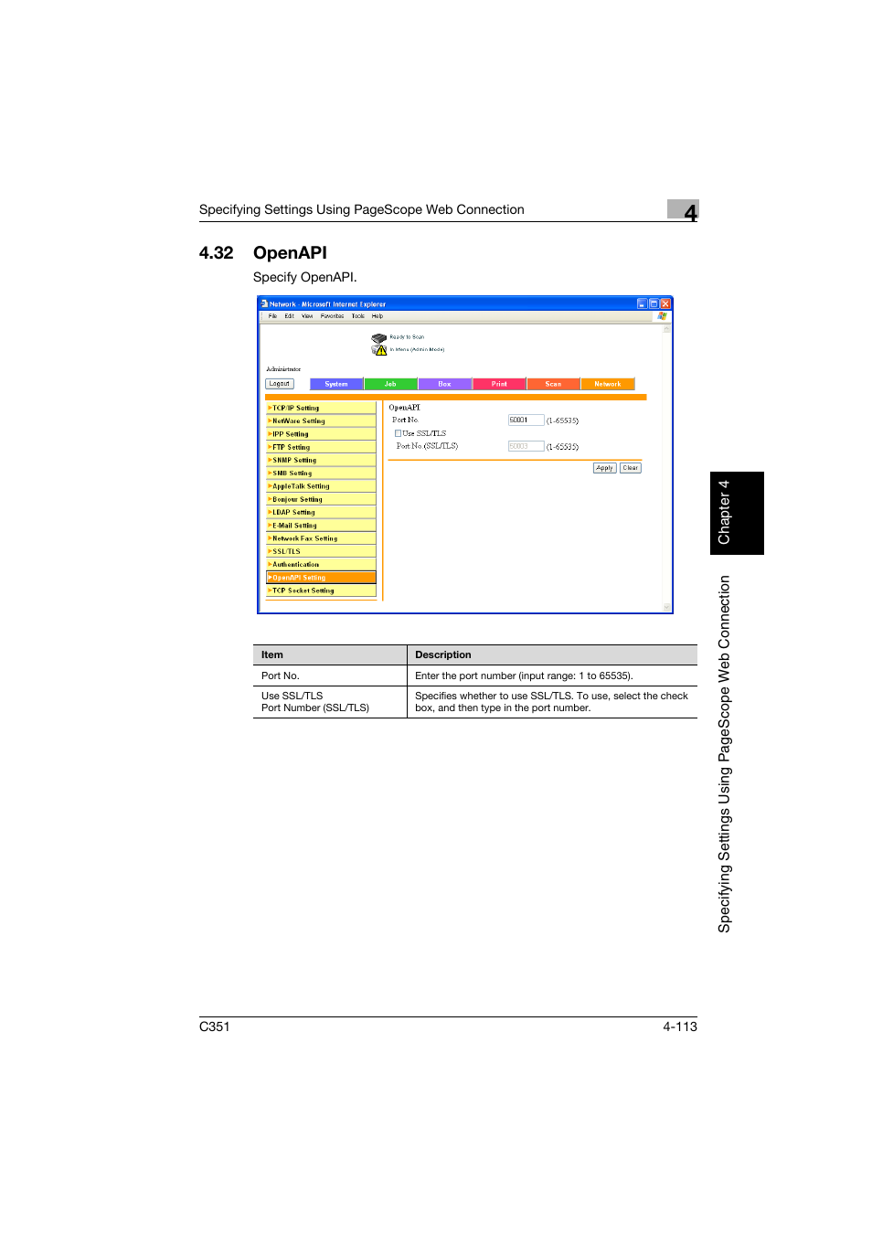 32 openapi, Openapi -113 | Konica Minolta BIZHUB C351 User Manual | Page 372 / 396