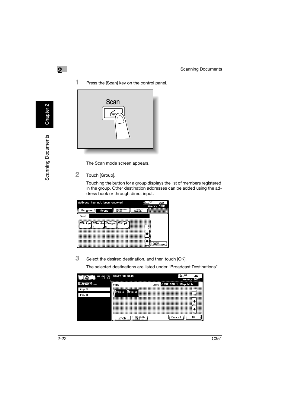 Scan | Konica Minolta BIZHUB C351 User Manual | Page 55 / 396