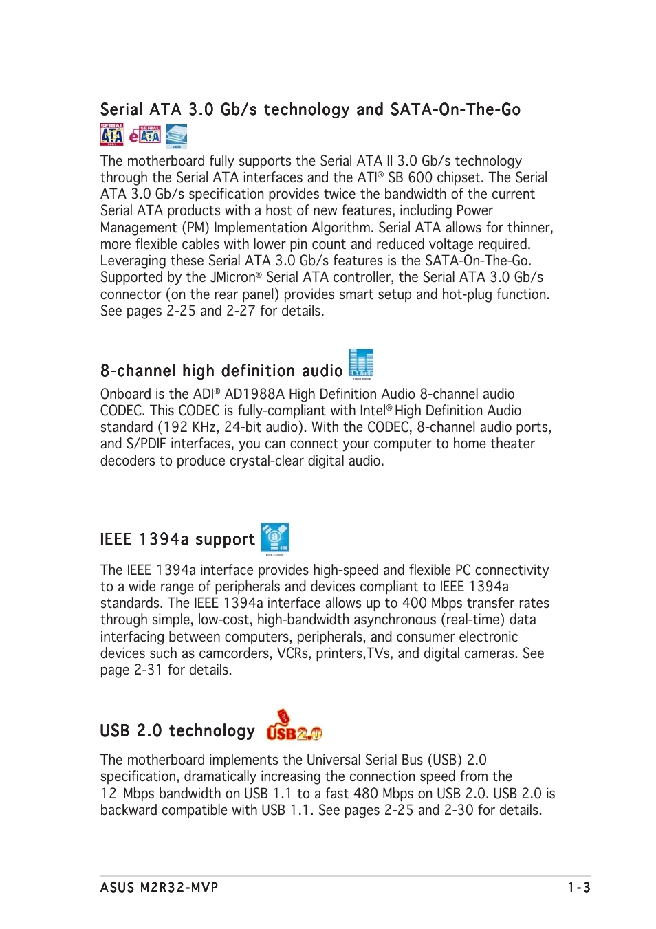 Asus Motherboard M2R32-MVP User Manual | Page 19 / 160