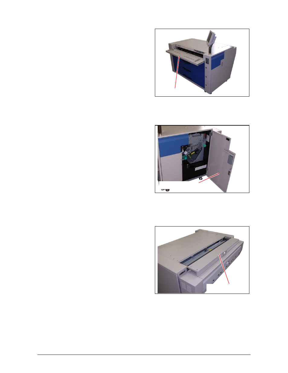 2. 6 bypass feeder open (u-11), 2. 7 right side door open (u-12), 2. 8 top rear cover open (u-13) | Konica Minolta KIP 9000 User Manual | Page 129 / 136