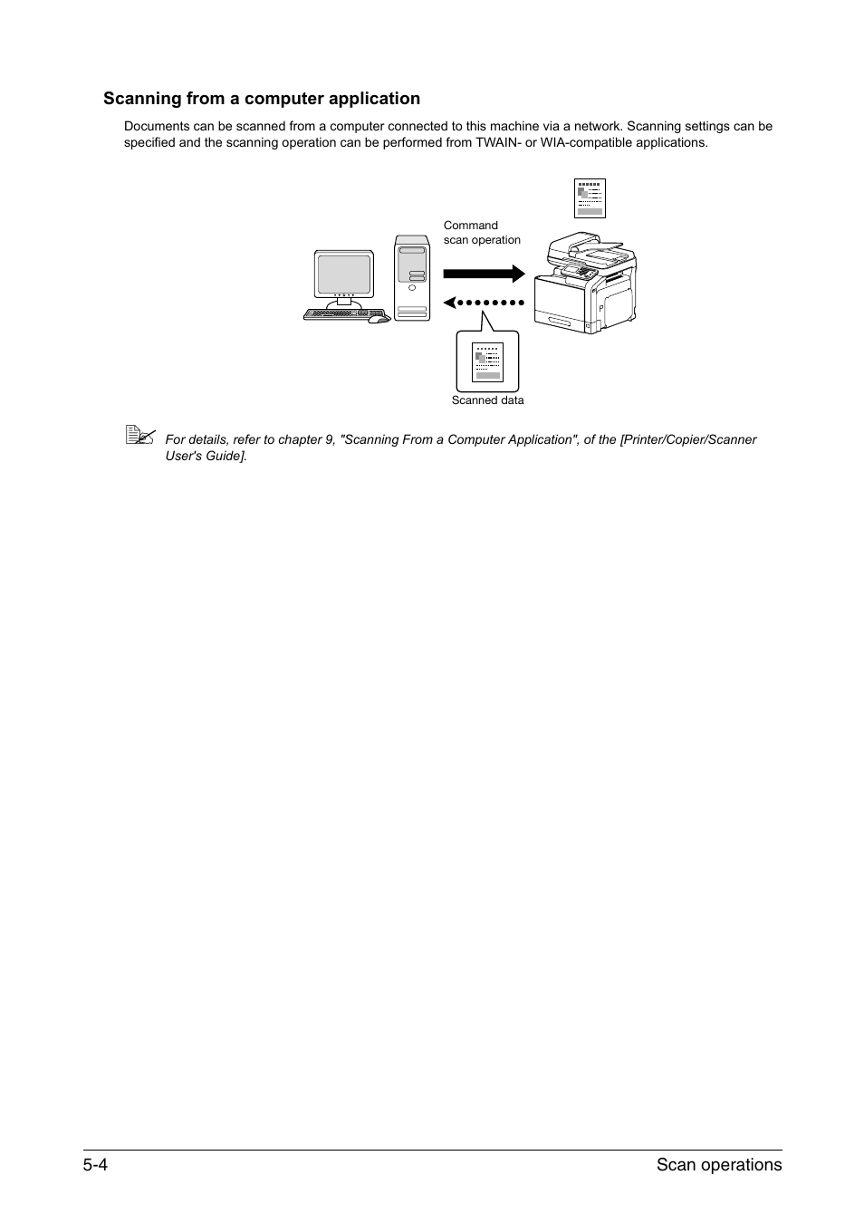 Scanning from a computer application, Scanning from a computer application -4 | Konica Minolta bizhub C35 User Manual | Page 34 / 43