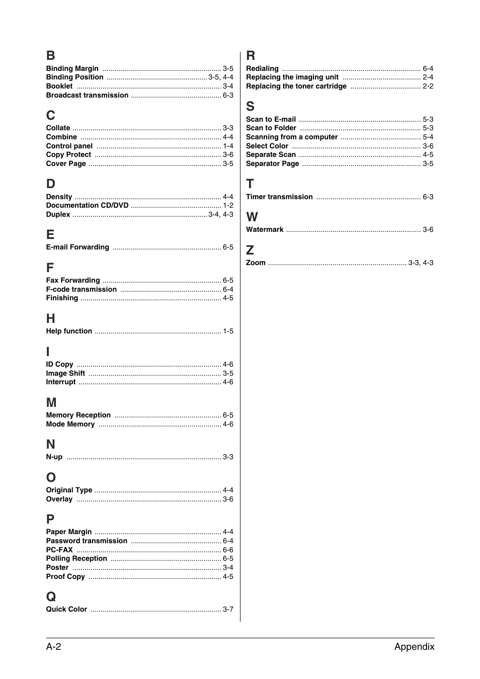 B to z | Konica Minolta bizhub C35 User Manual | Page 42 / 43