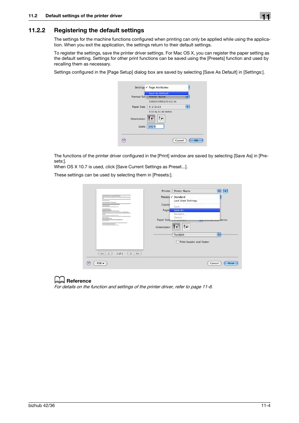 2 registering the default settings, Registering the default settings -4 | Konica Minolta bizhub 36 User Manual | Page 112 / 198