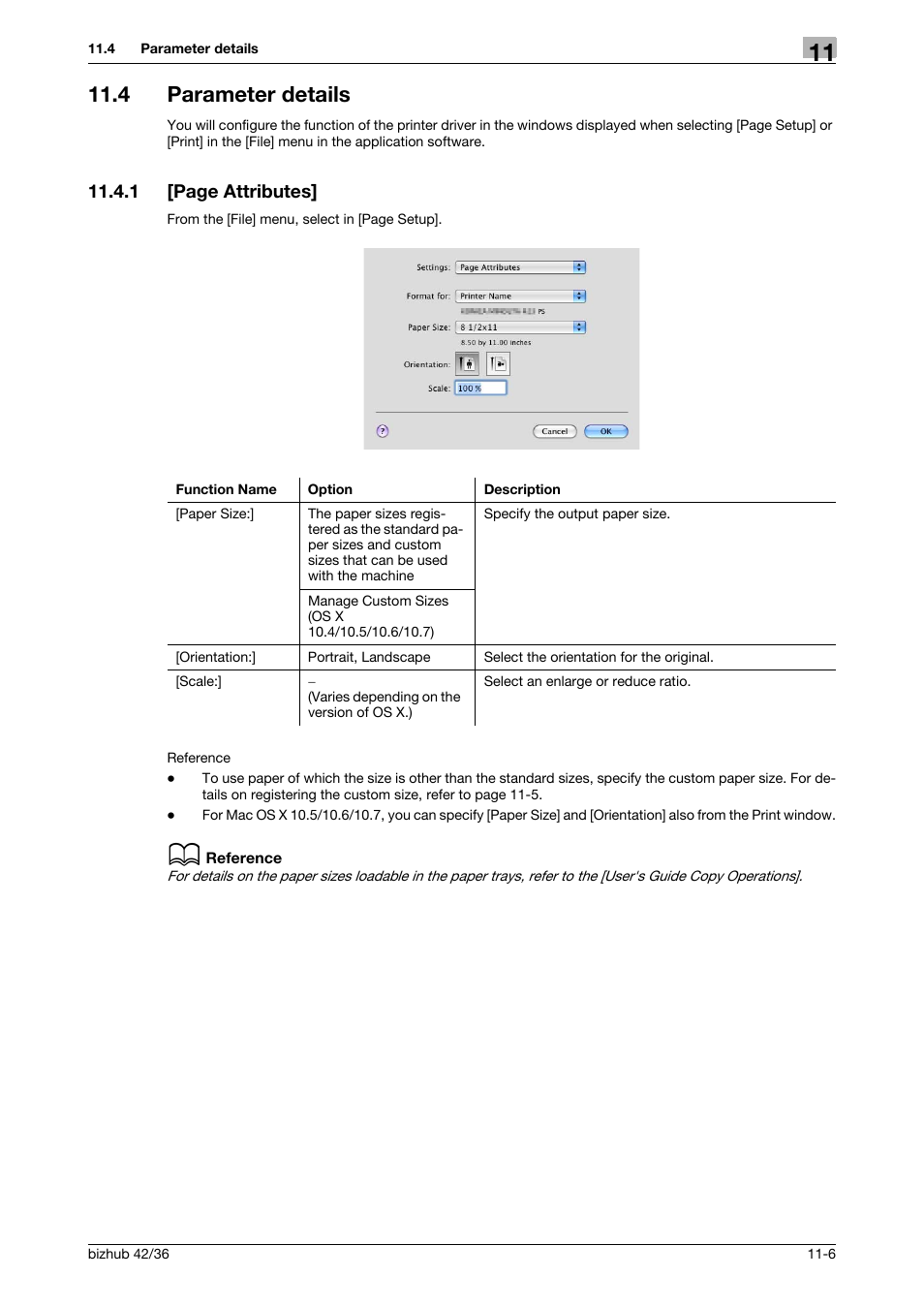 4 parameter details, Parameter details -6 | Konica Minolta bizhub 36 User Manual | Page 114 / 198