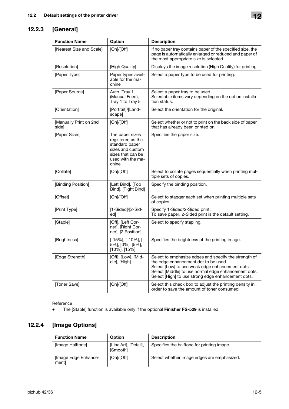 3 [general, 4 [image options, General] -5 | Image options] -5 | Konica Minolta bizhub 36 User Manual | Page 128 / 198