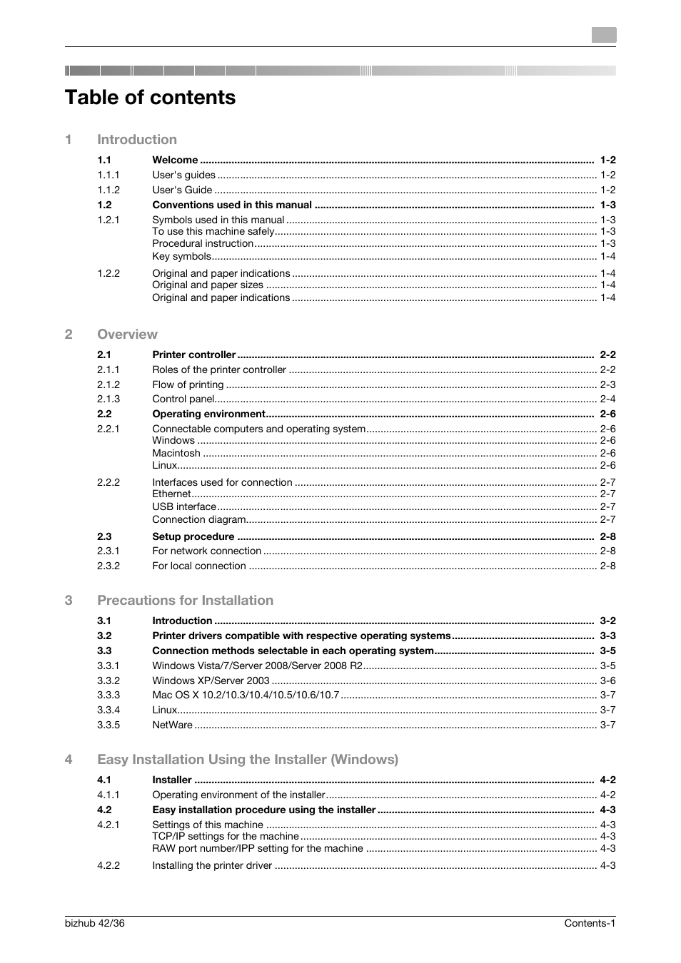 Konica Minolta bizhub 36 User Manual | Page 2 / 198