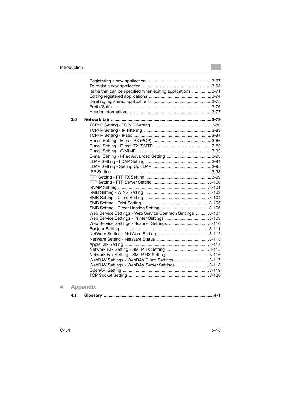 4appendix | Konica Minolta bizhub C451 User Manual | Page 17 / 246