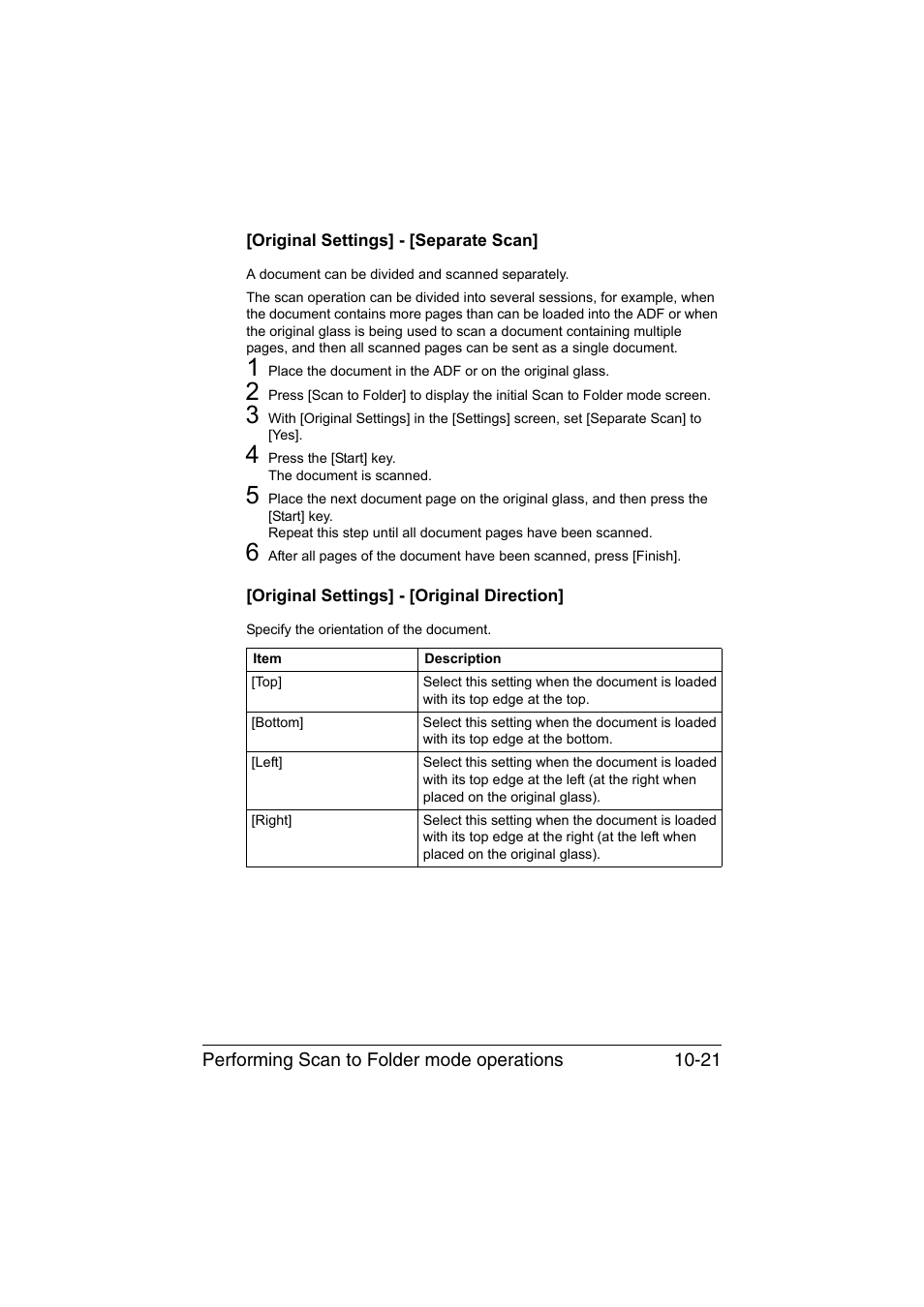 Original settings] - [separate scan, Original settings] - [original direction, Original settings] - [separate scan] -21 | Original settings] - [original direction] -21 | Konica Minolta bizhub C35 User Manual | Page 236 / 394