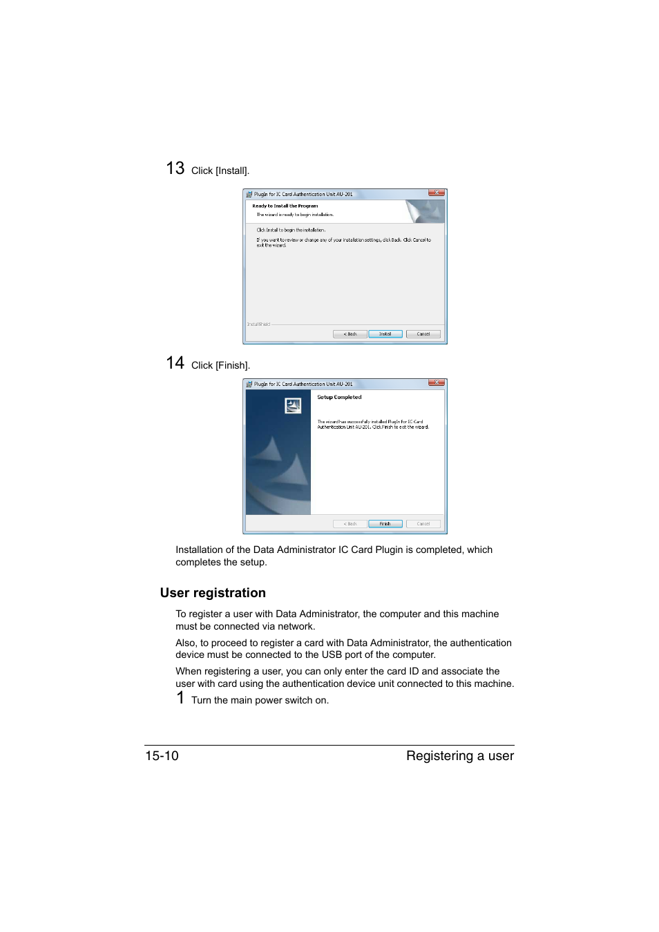 User registration, User registration -10 | Konica Minolta bizhub C35 User Manual | Page 373 / 394
