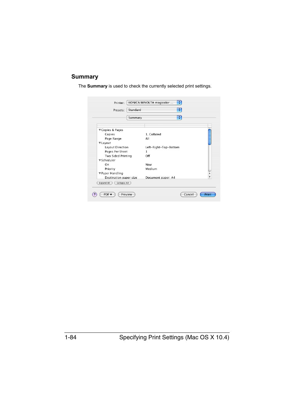 Summary, Summary -84 | Konica Minolta magicolor 4750EN-4750DN User Manual | Page 109 / 409