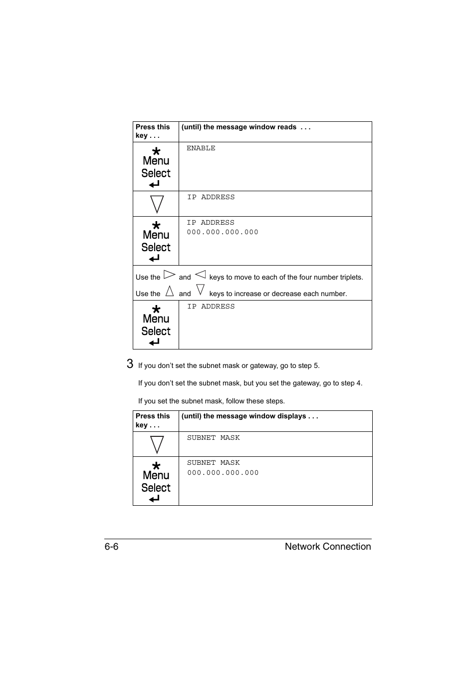 Network connection 6-6 | Konica Minolta magicolor 4750EN-4750DN User Manual | Page 185 / 409